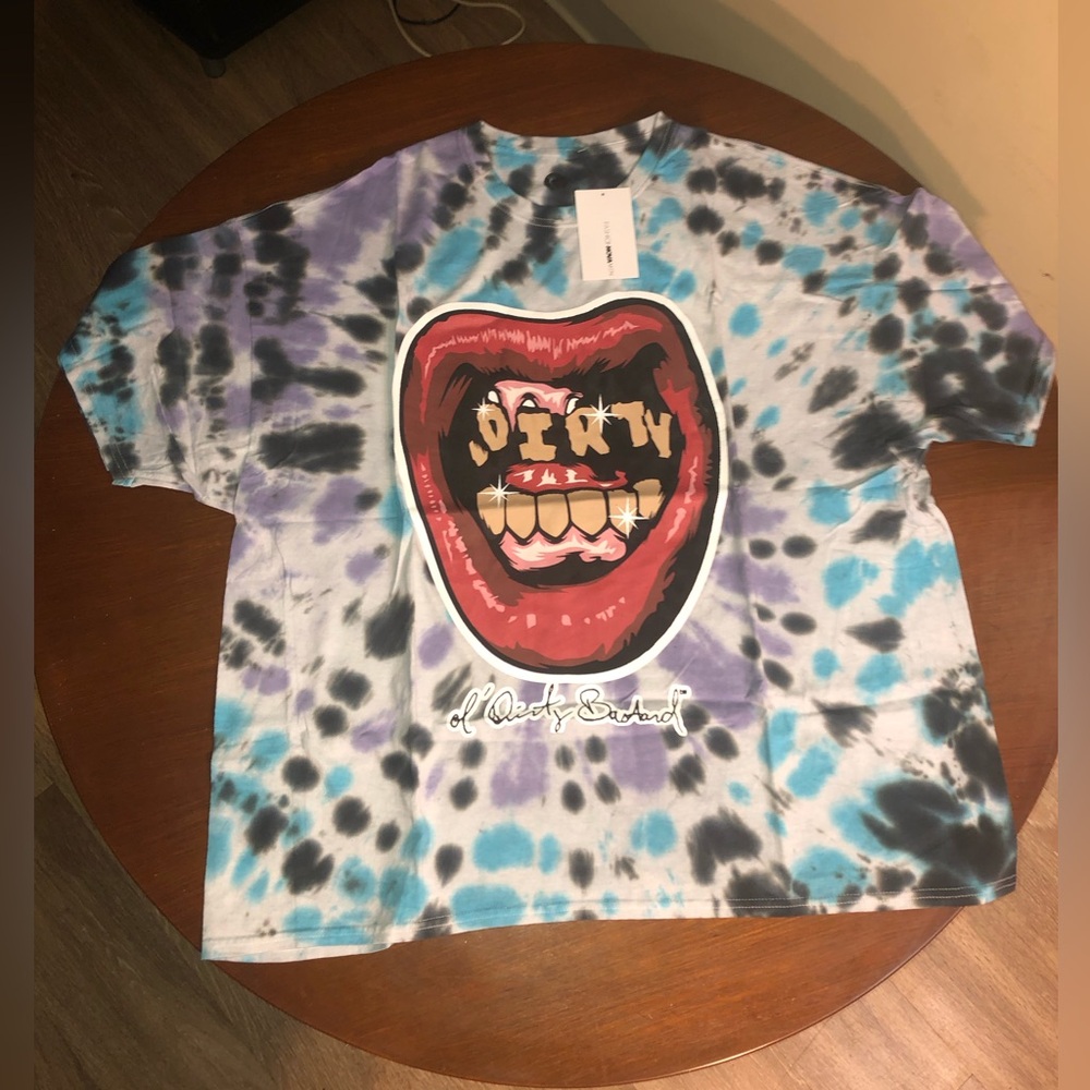 NWT Fashion Nova Ol’ Dirty Bastard Short Sleeve Tee - Multi Color Size XXL